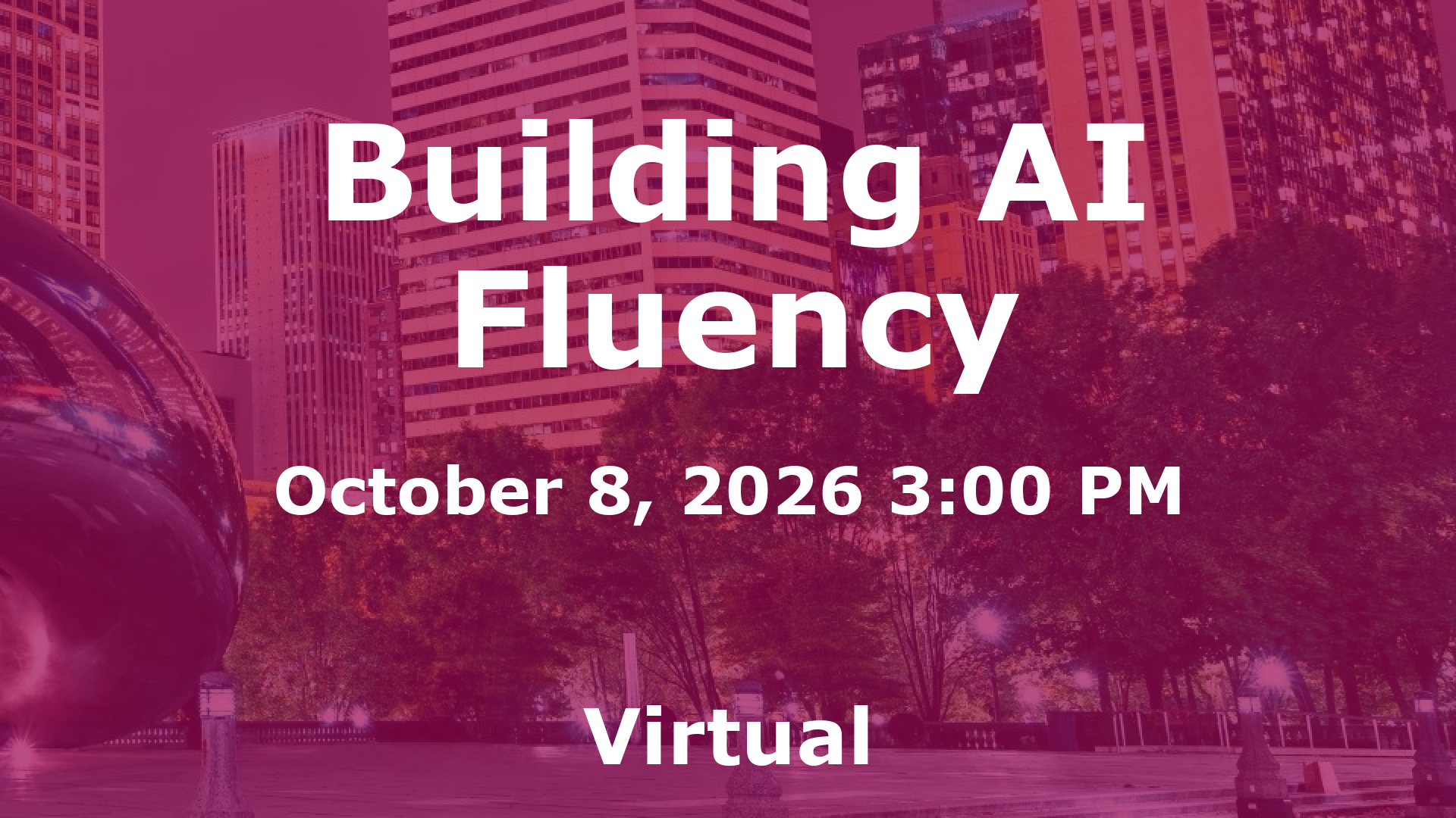 Building AI Fluency event image